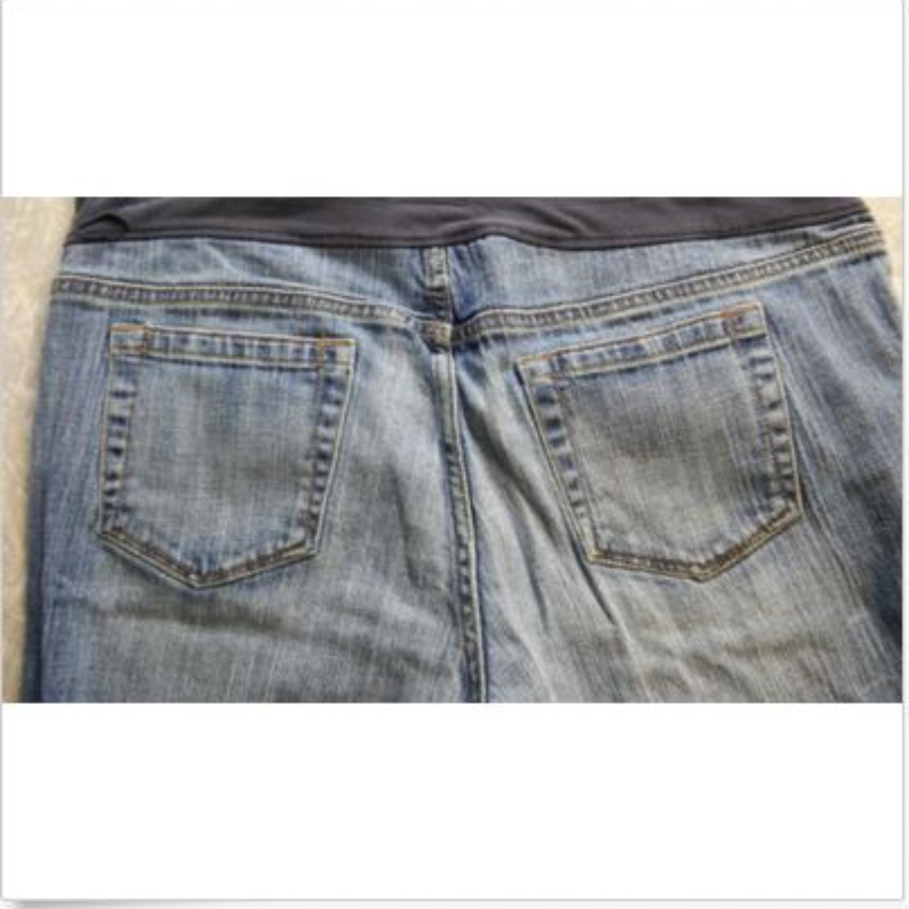 Old Navy Maternity Bootcut Jeans, Medium Wash - Picture 2 of 8